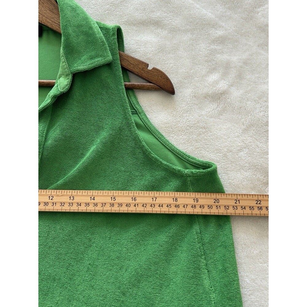 ME+EM Womens Dress US 10 Medium Kelly Green Pockets Terry Coverup Beach Cruise - Picture 9 of 11